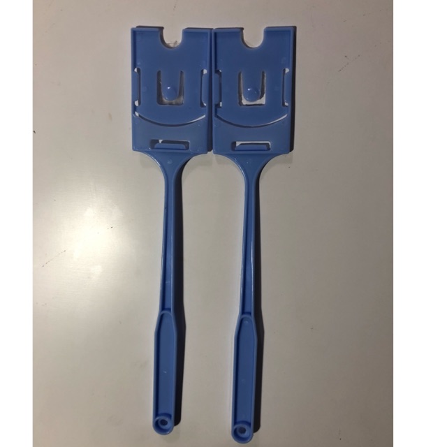 1 pcs tongkat etoll biru muda bahan Plastic asli