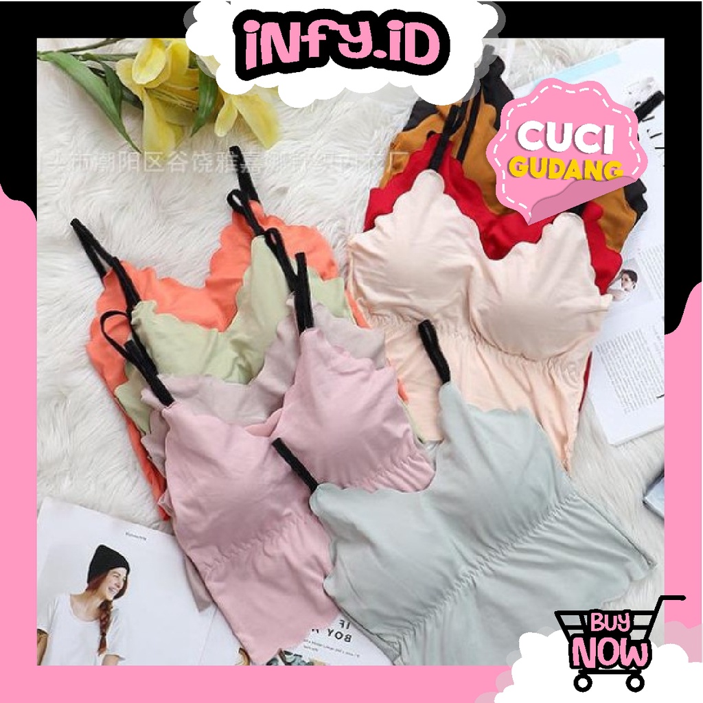 INFY - BRA WAVE CASUAL KEMBEN LEMBUT IMPORT QUALITY TANKTOP BRA CROPTOP BRA B049
