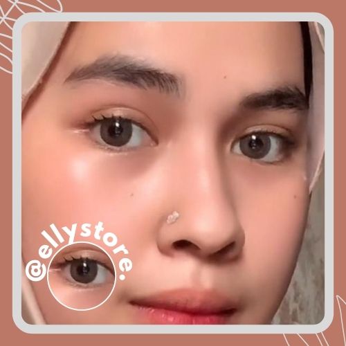 (MINUS) SOFTLENS IDOL DESIRE AMBER BY ELCOCO  15.0MM-