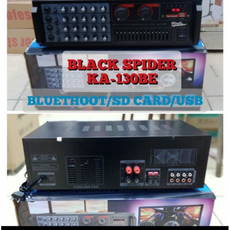 AMPLIFIER BLACK SPIDER KA-130BE USB MP3 BLUETOTH