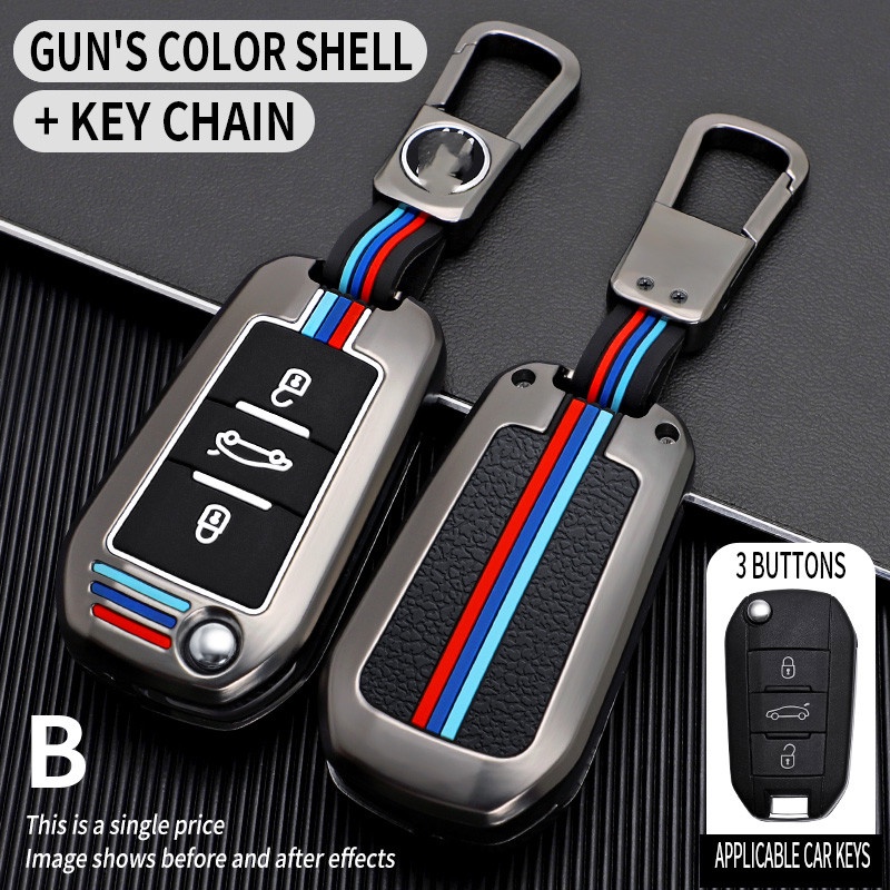 Case Kunci Mobil Untuk Peugeot 207 3008 308 2008 307 508 5008 407 301 206 Citroen c1 c2 c3 c4 grand Picas D5