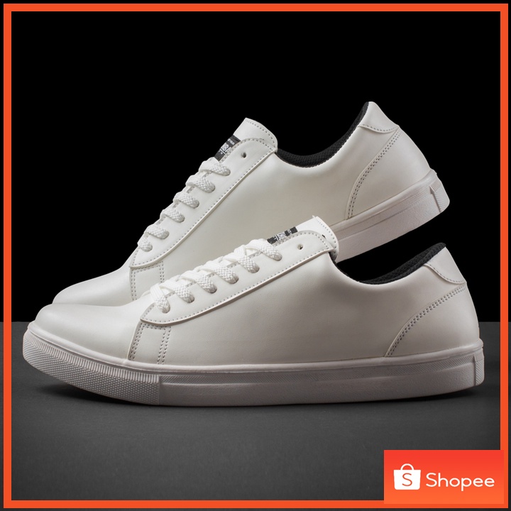 FLAZHBACK FULL WHITE - Sepatu Putih Pria White Series Sepatu Sneakers Putih Pria Sepatu Sneakers Pria Casual Original - Snekers Pria Premium