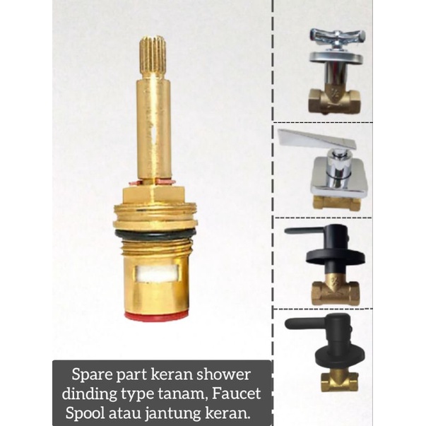 Keran Shower, spare part keran shower dinding type tanam.