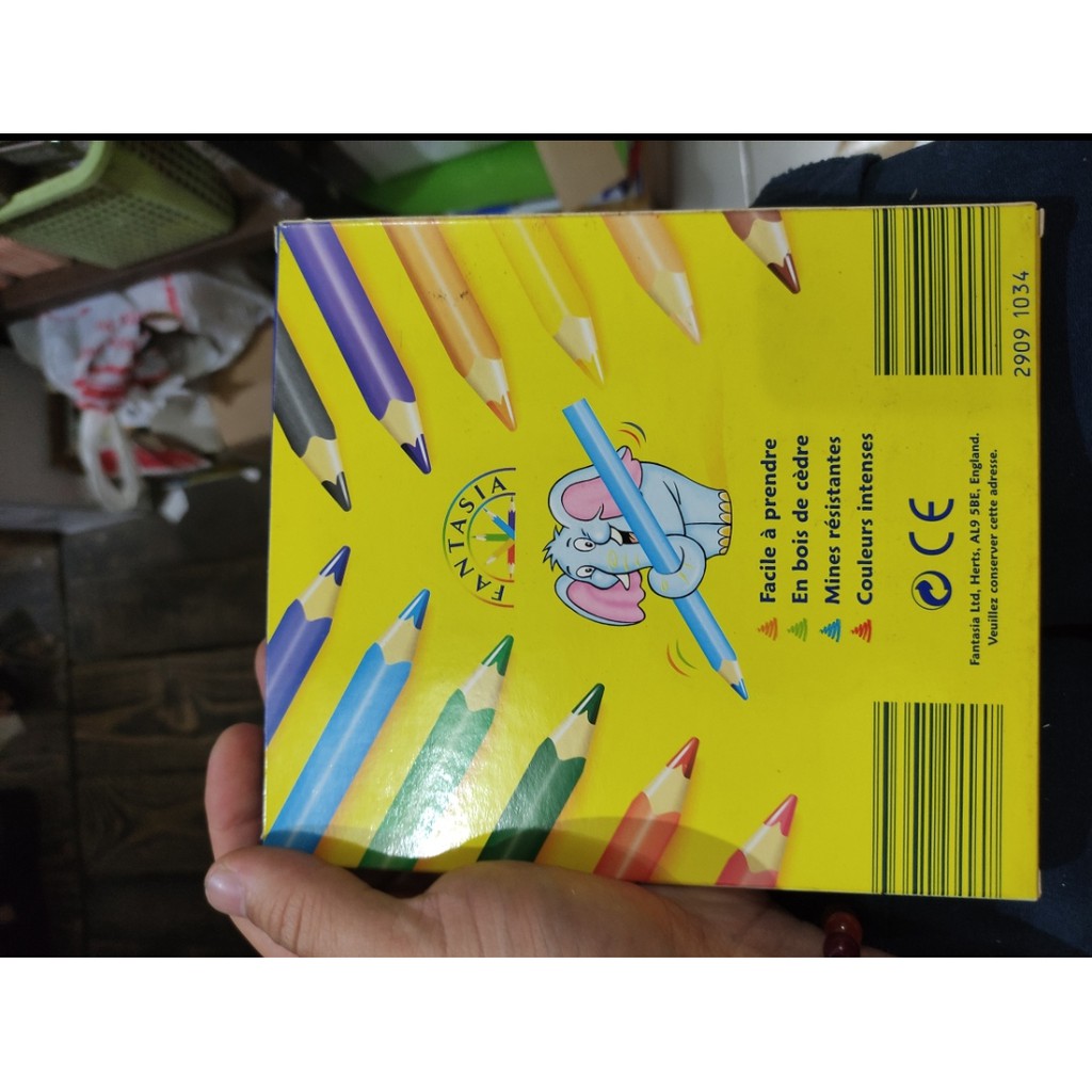 

pensil warna segitiga jumbo fantasia body warna 12 warna