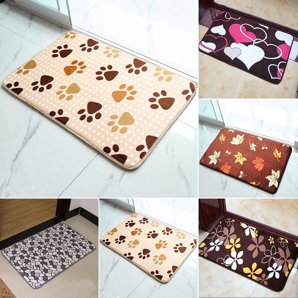 Karpet Keset Lantai Anti Slip Variasi 5 Motif Multi Warna 