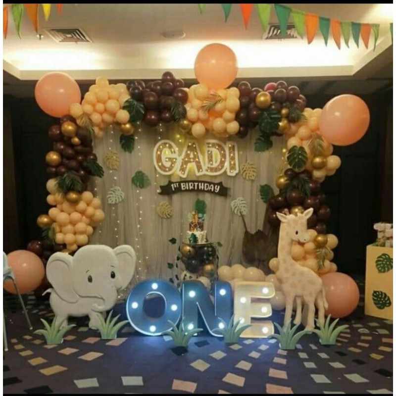 Jual dekorasi ulang tahun tema jungle Shopee Indonesia
