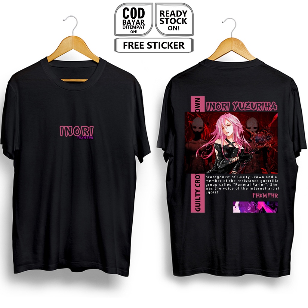 KAOS INORI YUZURIHA GUILTY CROWN FUNERAL PARLOR WAIFU ANIME MANGA SHU OUMA MANA ARISA KUHOUIN HARUKA