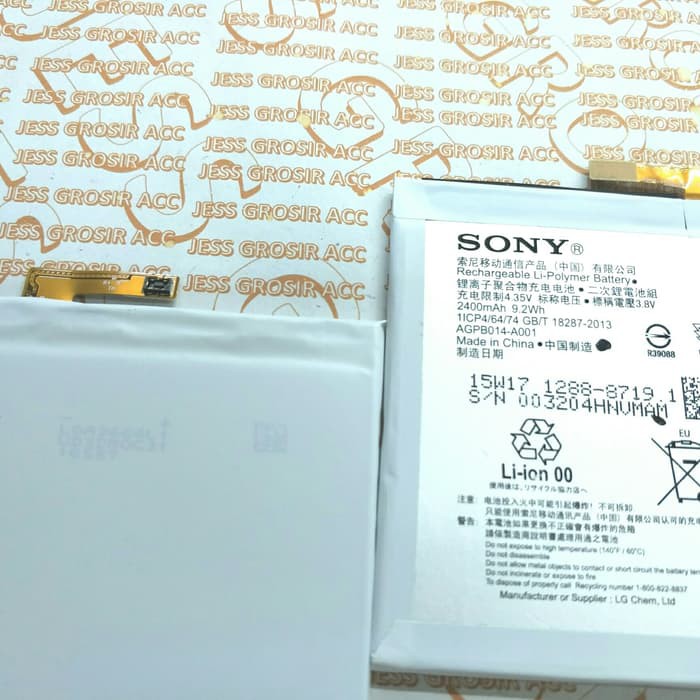 Baterai Battery Original SONY EXPERIA M4 AQUA , M4 DUAL , LIS1576ERPC , E2303 E2353 AGPB014-A001