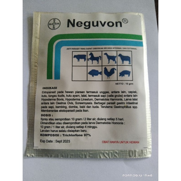 NEGUVON Bayar Anti Parasit Kutu Serangga neguvon