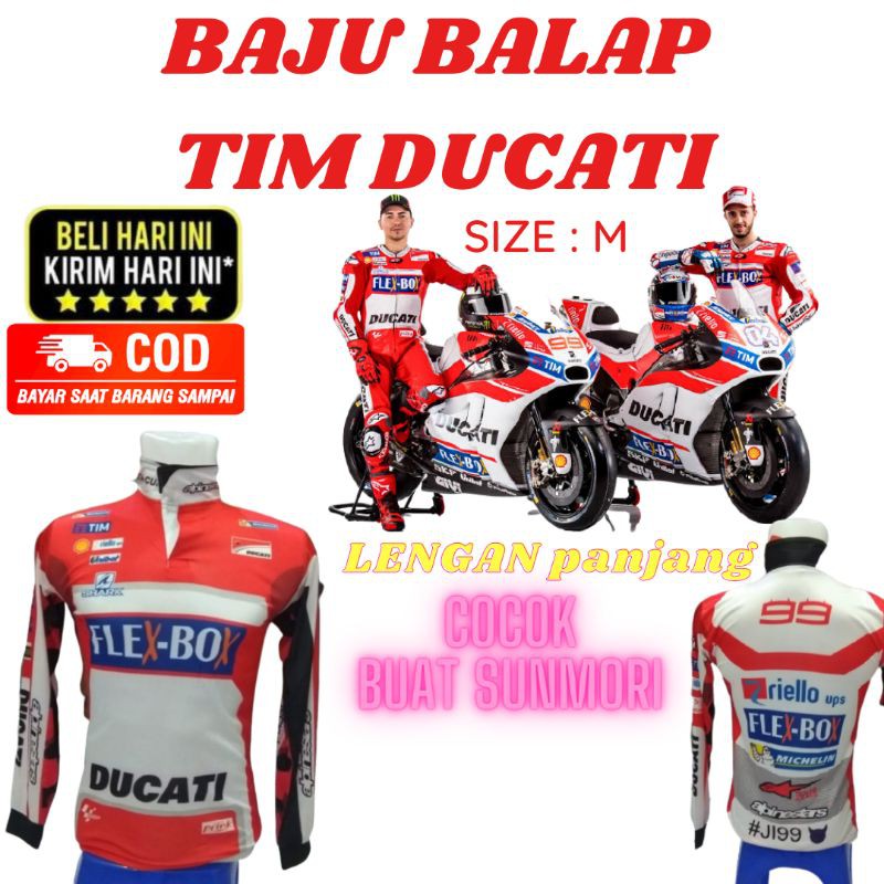 BAJU BALAP TIM DUCATI - JERSEY MOTOGP DUCATI