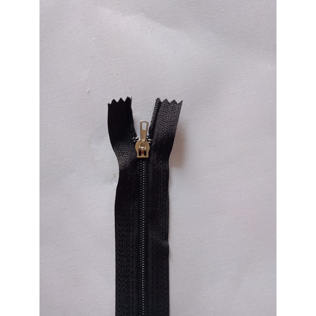 Resleting Sleting Seleting Risleting Zipper Celana Warna Hitam Ukuran 15 cm