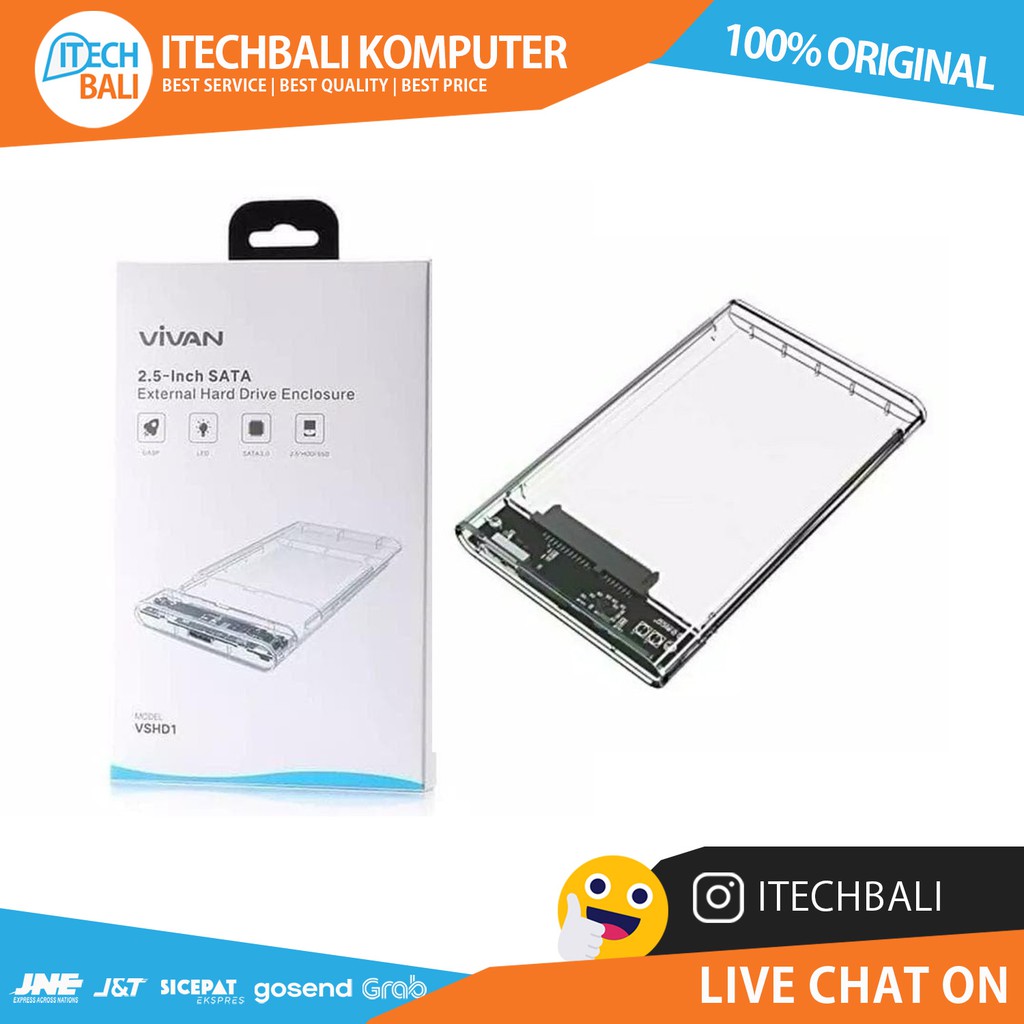 Hdd Enclosure VIVAN VSHD1 2.5&quot; Usb 3.0  | ITECHBALI