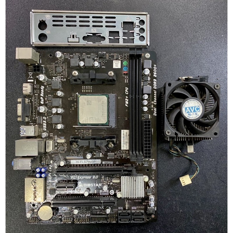 Motherboard AMD Biostar A70U3P Socket FM2+ DDR3 HDMI + Proc Second
