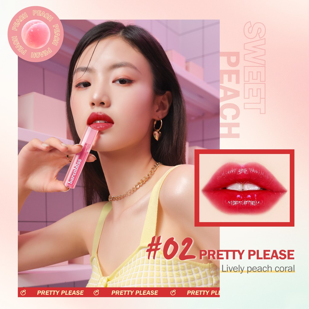 BNB barenbliss Peach Makes Perfect Lip Tint Korea Lip Gloss「24H Moisturizing」lip tint ala korea