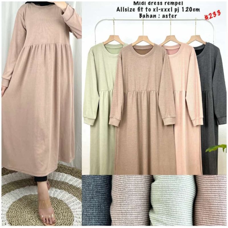 Midi dress nabila rempel rajut import #233