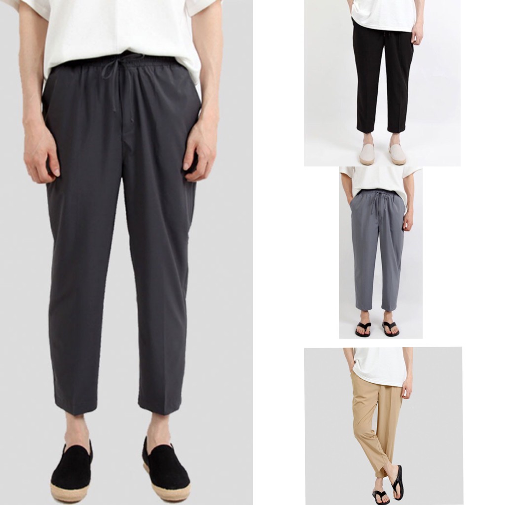 JEAN MONEY PANTS GRAY/BLACK/DARKGREY/KHAKIS- celana comfy murah
