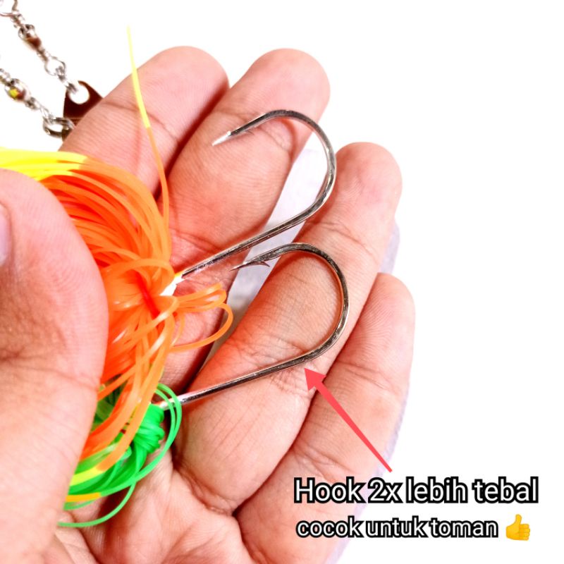 Spinner Bait Jangkrik 20gr - Spinner V Double Blade Umpan Casting Gabus Toman Kerandang