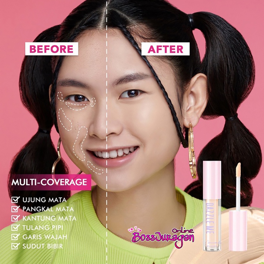 (BOSS) DAZZLE ME Our Secret Cover Concealer - Liquid Makeup Tahan Lama Matte