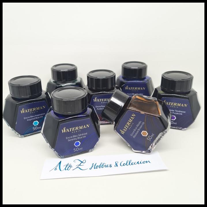 

Force | Waterman Ink Bottle 50Ml Fountain Pen Refill Tinta Pena Paris Serenity