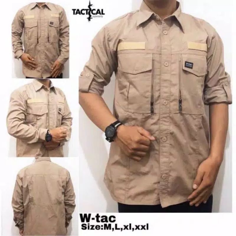 Kemeja tactical w-tac Lapangan kerja pria outdor