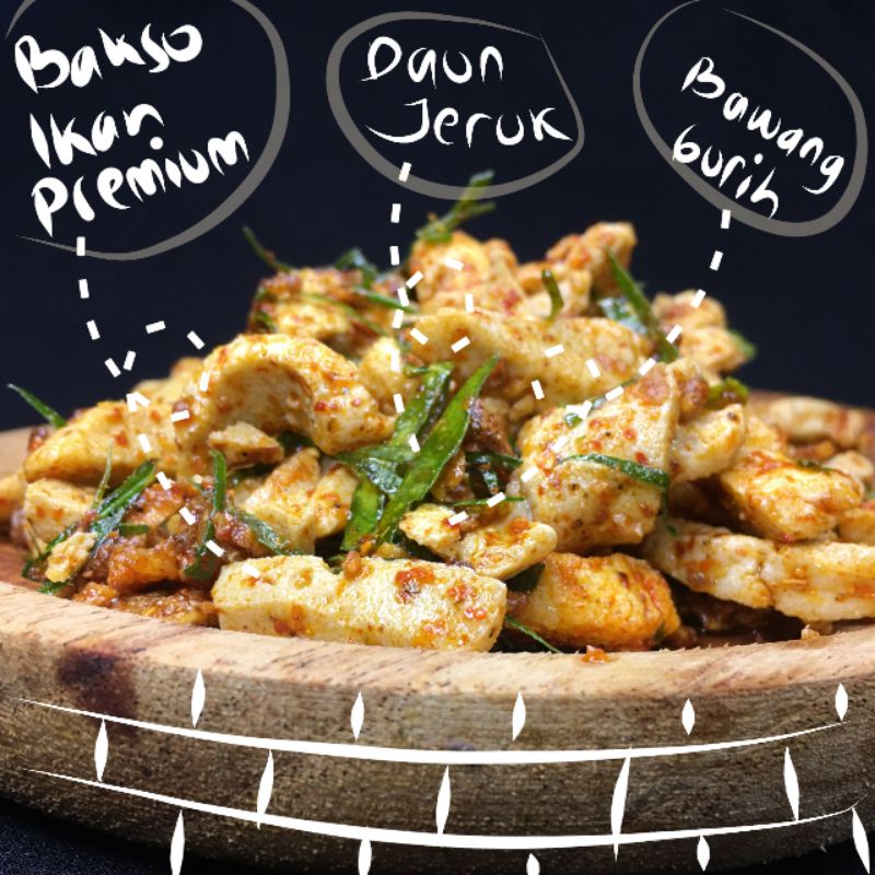 

Basreng Premium pouch besar pedas gurih daun jeruk