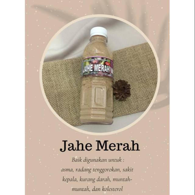 

JAHE MERAH (minuman Herbal tinggal seduh)