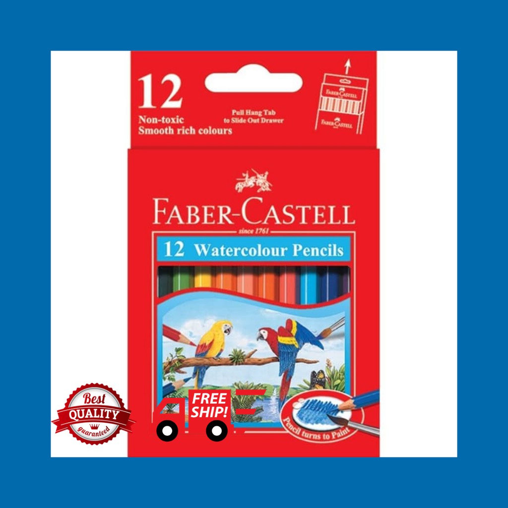 

Pensil Warna - Watercolour Pencils 12 S Short - Faber Castell
