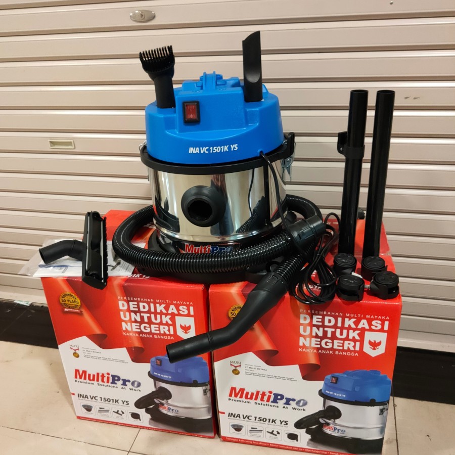 Vacum Cleaner MULTIPRO INA VC1501K YS 15 Liter 3 in 1 Vakum Sedot Tiup Debu