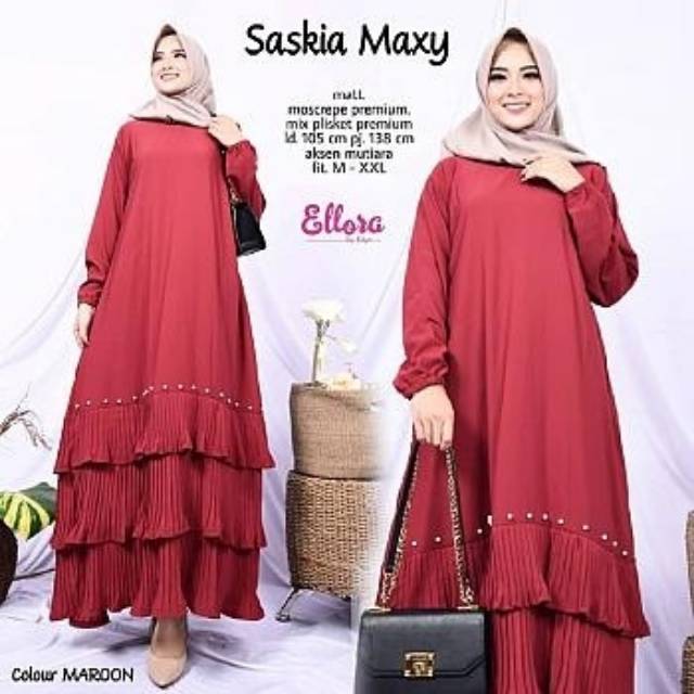 Pevita isyana maxy maxi dress dres kameela inaya marzeta salsabila spassy uwais hijab hamida saskia
