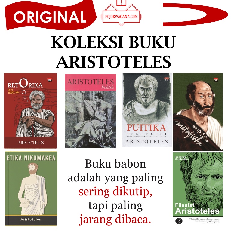 Koleksi Buku Filsafat Aristoteles - Retorika Seni Berbicara - Politik Aristoteles - Politics Aristot