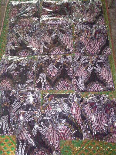 Kemeja Batik Pria Lengan Panjang Batik R08 Motif Black Sweet