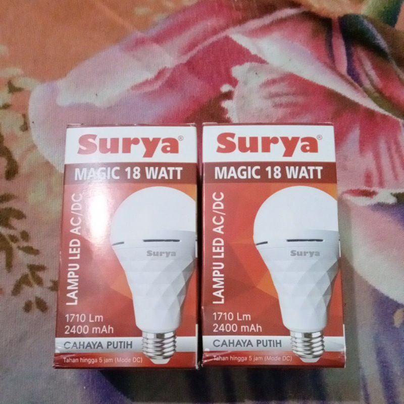 LAMPU AC DC SURYA MAGIC 18watt