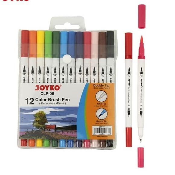 

SALE✅Brush Pen Joyko 12 Warna CLP-06|RA4