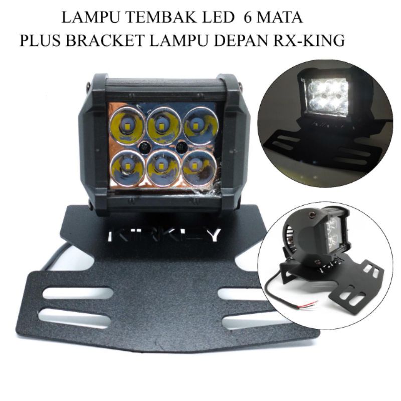 paket lampu sorot tembak 6,12,18,24 mata rx king set rxking set sama breket nya