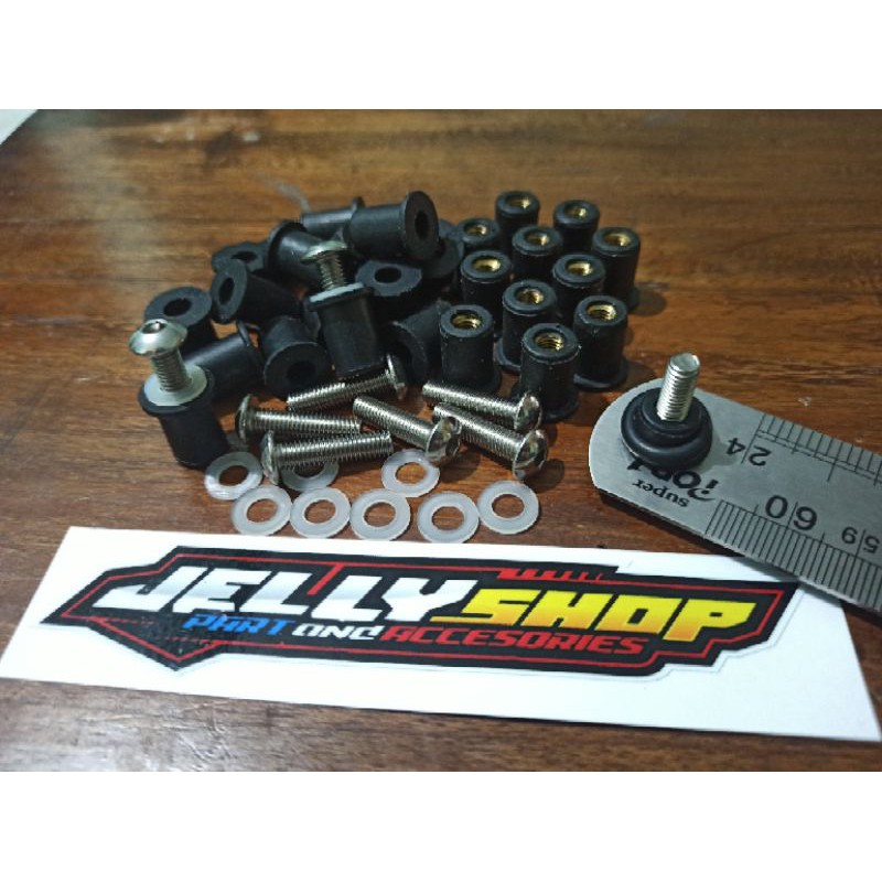 mur karet baut Windshield visor ninja rr r ninja rr old/zx