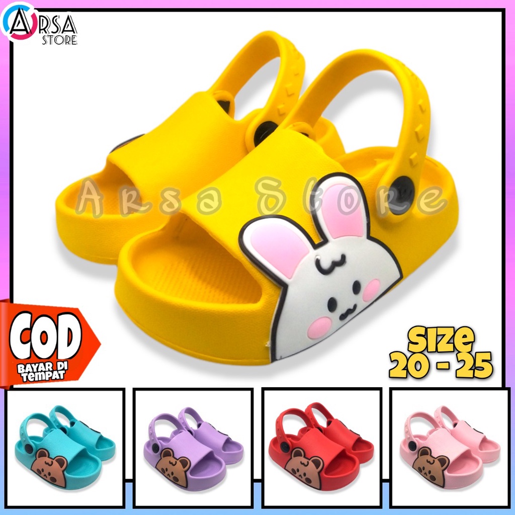 Sandal Selop Anak Bayi Perempuan Tali Belakang Terbaru / Sendal Lucu Anak Cewek Umur 1 2 3 Tahun