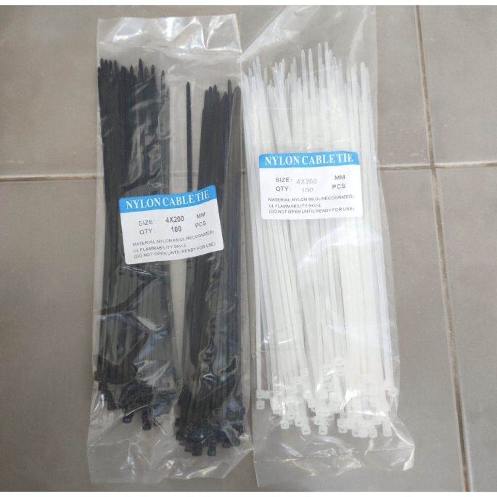 

Kabel Ties 4x200 Isi 100pcs / Cable Tie 1bungkus 100pcs / Kabel Ties Kualitas Super