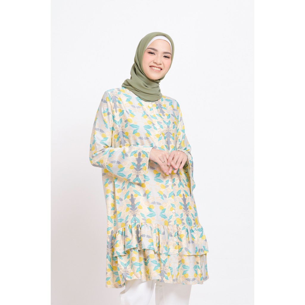 PAKAIAN WANITA TUNIK STYLE KEKINIAN BARU / ZM Zaskia Mecca - Sarina Peach Tunik