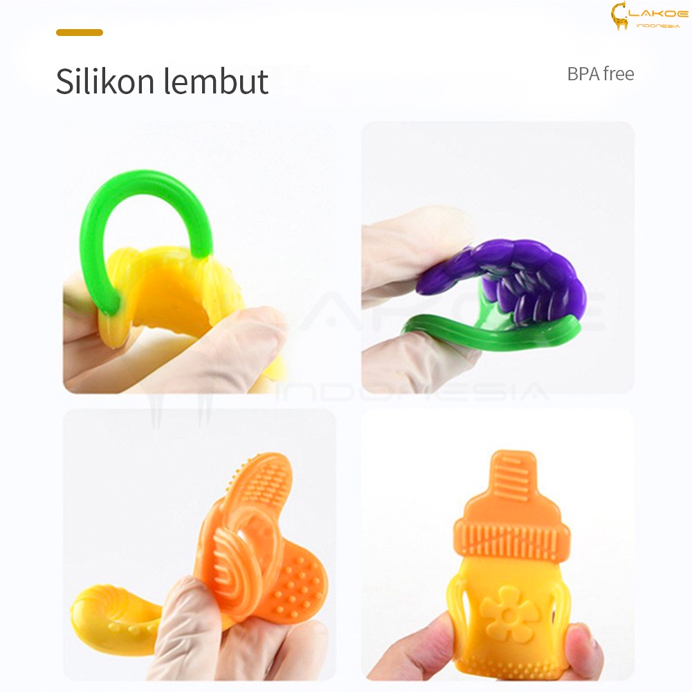 LAKOE Teether bayi /Gigitan bayi /mainan bayi model buah