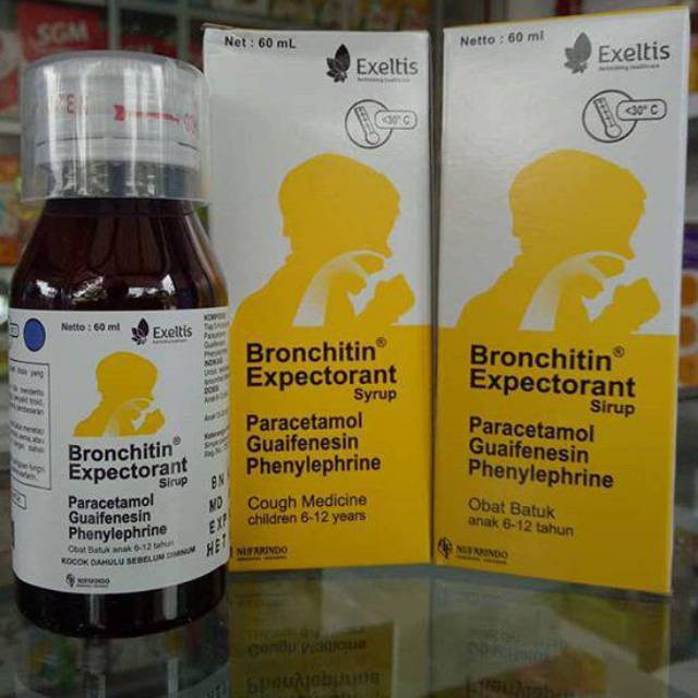 Best Seller SIRUP OBAT BATUK BRONCHITIN EXPECTORANT KEMASAN 50 ML