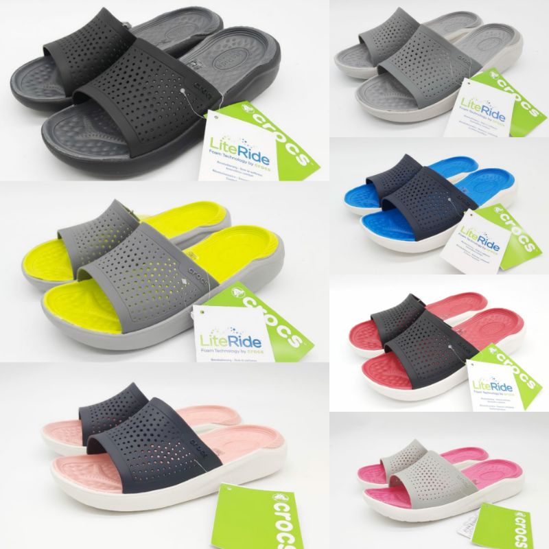 SANDAL PRIA DAN WANITA/SANDAL CROCS PRIA DAN WANITA/CROCS LITERIDE SLIDE/CROCS UNISEX