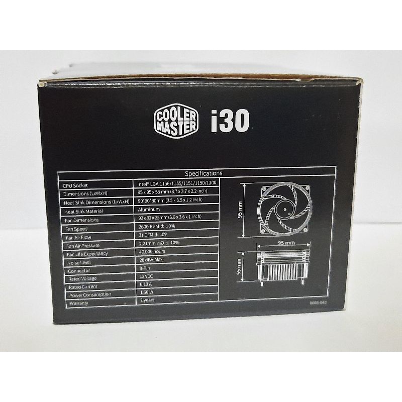 Cooler Fan Cooler Master i30 Intel 115x / Fan Processor Cooler Mater i30 Intel 1155/1150/1151
