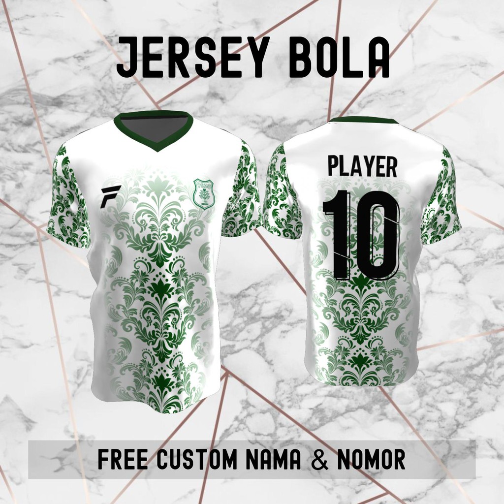 Jersey Batik PSMS Medan Klub Bola Baju Kaos Custom Nama dan Nomor Punggung - 1106