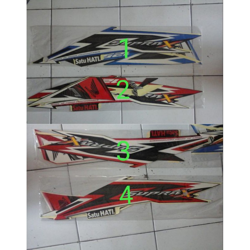 Sticker Striping Supra x 125 fi 2014
