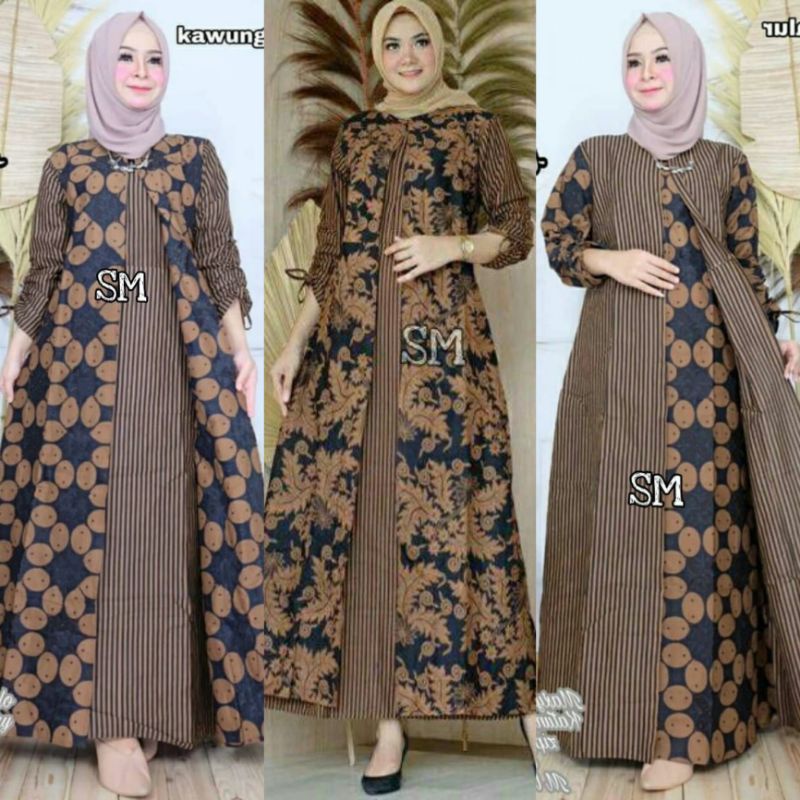  GAMIS  BATIK  MANGGAR SEKAR CANTIK KUBIS KUPU PADI DAUN Shopee  Indonesia