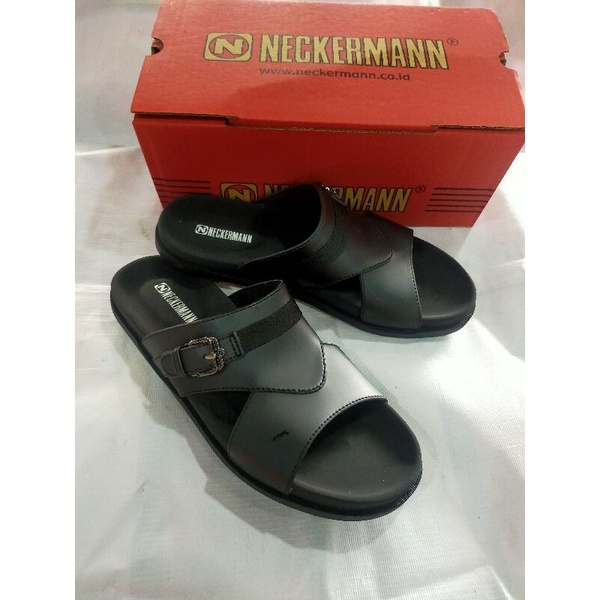 sendal slop pria original Neckermann Madison  663 hitam