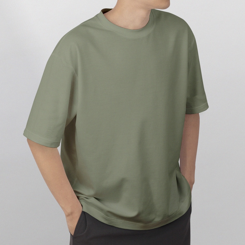 Kaos Polos Premium Sage Green Oversize - Unisex ESCOLT