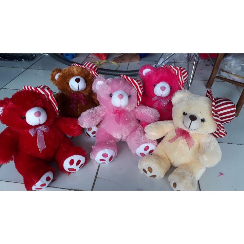 Boneka BEAR w/TOPI..size 10&quot;