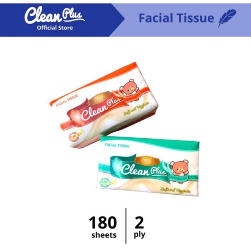 clean plus 180 sheet tisu wajah murah clean plus 180 sheet