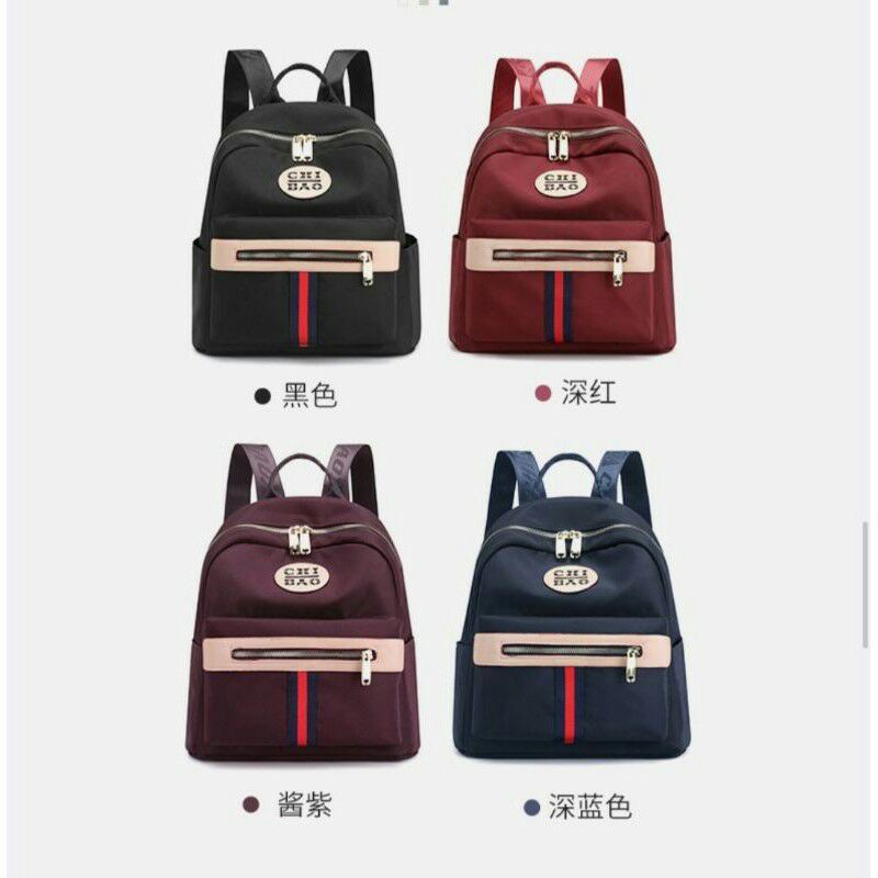 ORIGINAL Tas Ransel CHIBAO Wanita Import KOREA Tebal Anti Air Best Seller Terbaru